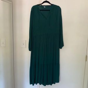 Old Navy Green Midi Dress